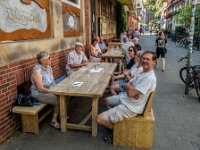 Nachmittagsbier im "Pinkus"  Nachmittagsbier im "Pinkus" : 2020.45 Jahre, Deutschland, Europa, Europe, Germany, Heidemarie Osterbuhr geb. Lampsat, Klassentreffen, Münster, Nordrhein-Westfalen