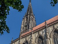 Lamberti-Brunnen vor Lamberti-Kirche  Lamberti-Brunnen vor Lamberti-Kirche : 2020.45 Jahre, Deutschland, Europa, Europe, Germany, Klassentreffen, Münster, Nordrhein-Westfalen