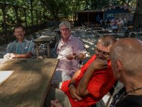 Rast im Spatzl-Biergarten  Rast im Spatzl-Biergarten : 2020.45 Jahre, Deutschland, Europa, Europe, Germany, Klassentreffen, Münster, Nordrhein-Westfalen